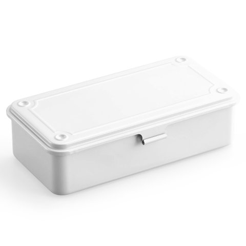 Toyo Steel Stackable Metal Box T-190 203 x 109 x 56, sheet steel, white