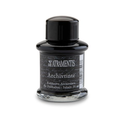 De Atramentis document and archive ink 45 ml, ink glass, archive-ink, black