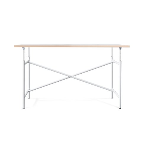Kindertisch E2, weiß Tischplatte: weiß, Kante multiplex, 25x680x1200 mm