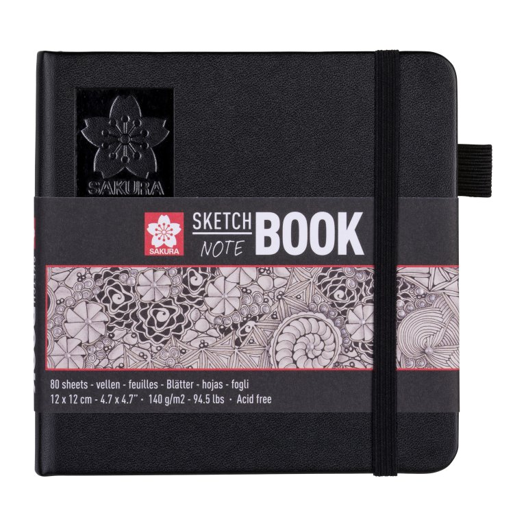Sakura Sketchbook Black white, 140 g/m²