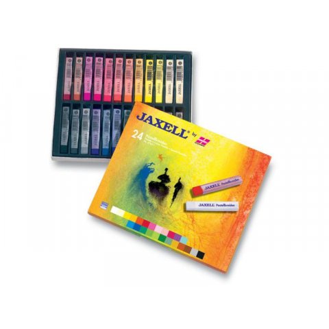 Pastel Crayon Jaxell, Set Set de 24 en caja de cartón