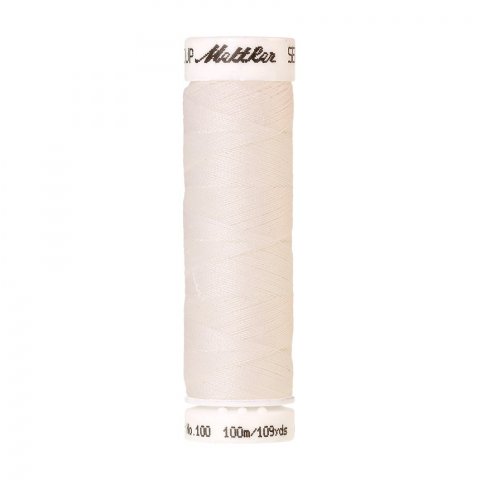 Hilo de coser Amann Mettler Seralon No. 100 l = 100 m, PES, White (2000)