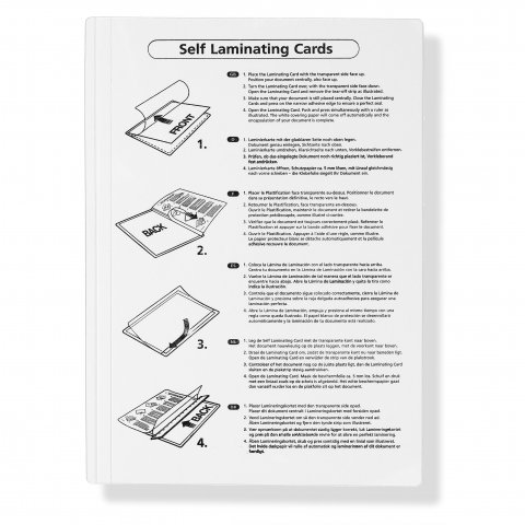 Kaltlaminiertaschen selbstklebend, transparent 160 x 222 mm (A5), 20 Stück