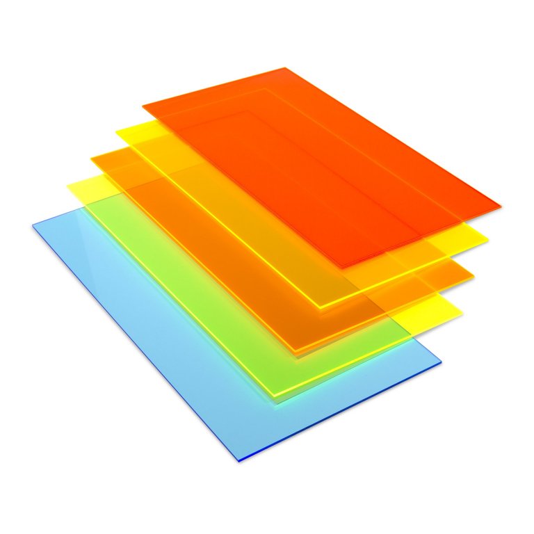 75,99€/m² 3 mm PLEXIGLAS® GS Fluoreszierend Orange 2C01 Kostenfreier Zuschnitt 