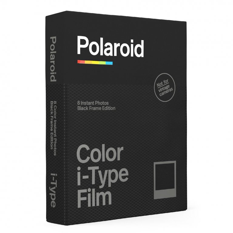 Pellicola istantanea Polaroid a colori con cornice nera