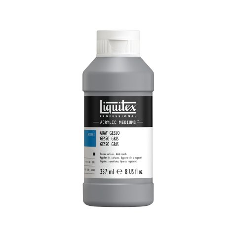Liquitex Gesso Bottiglia di plastica 237 ml, grigio