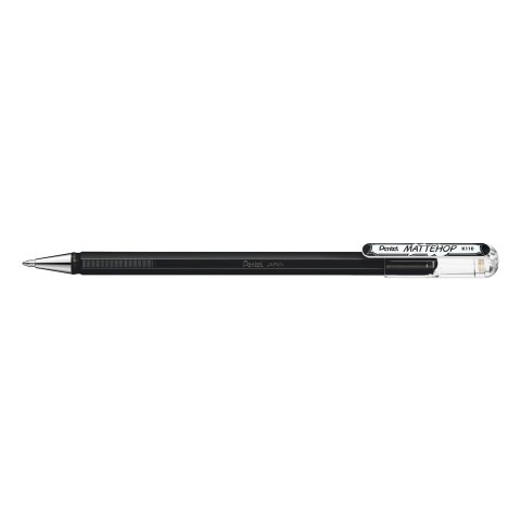 Pentel gel rollerball Mattehop Pen, 1 mm, line width 0.5 mm, black