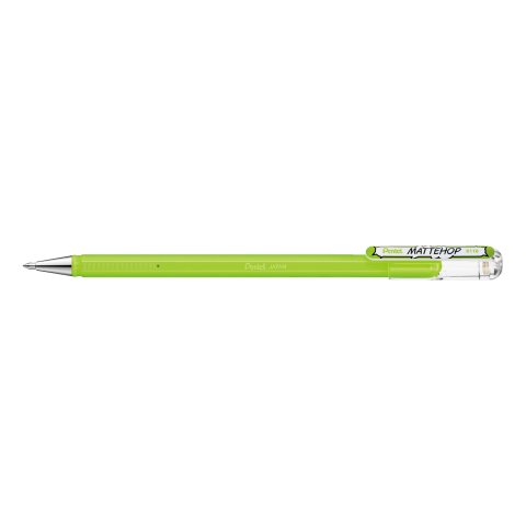 Pentel gel rollerball Mattehop Pen 1 mm (line width 0.5 mm), yellow-green