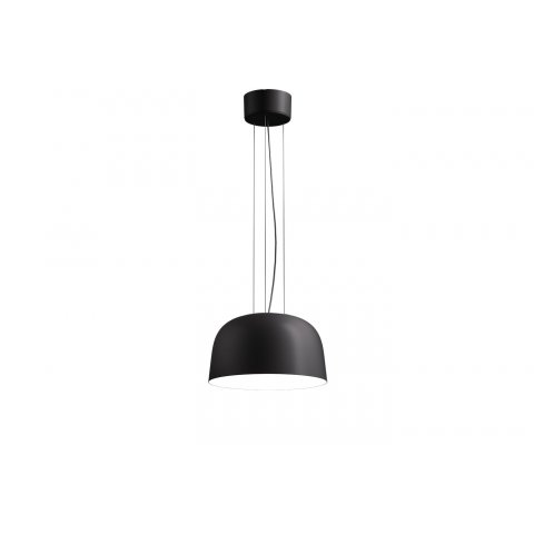 Apparecchio a sospensione SVA, LED, dimmerabile, DALI 14 W, 3k K, 1378 lm, CRI&gt;80, ø356 mm, nero