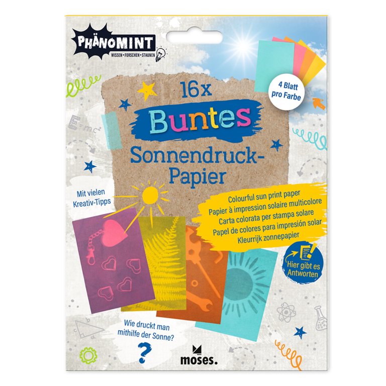 Carta fotografica solare colorata