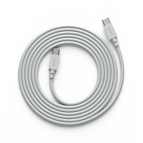 Avolt charging cable Cable 1, USB-C to USB-C 2 m, max. 60 W, silicone cable, gray