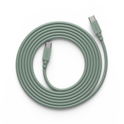 Avolt charging cable Cable 1, USB-C to USB-C, 2 m, max. 60 W, silicone cable, moor green