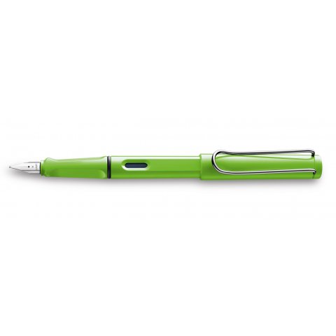 Lamy fountain pen, safari plastic, green, glossy (Modell 13 )