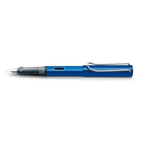 Lamy fountain pen, AL-star anodised aluminium, dark blue, matte (model 28)