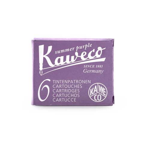 Kaweco ink cartridges Kaweco, 6 pieces, aubergine