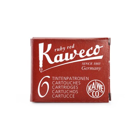 Standard Tintenpatronen Kaweco, 6 Stück, ruby red