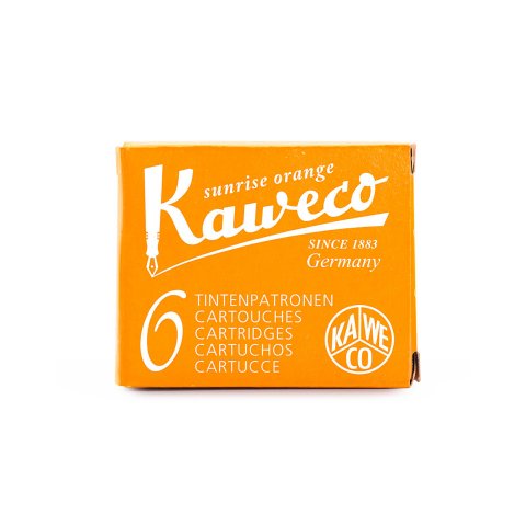 Standard Tintenpatronen Kaweco, 6 Stück, sonnenorange