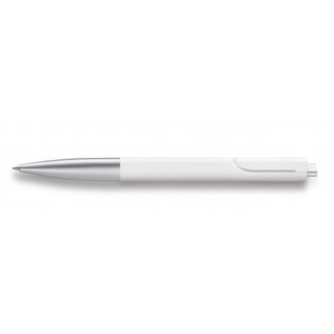 Lamy ballpoint pen, noto plastic, white/silver, matte (model 283)