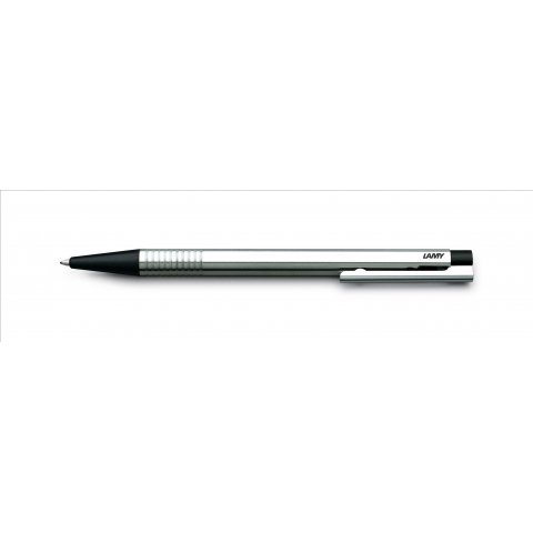 Lamy ballpoint pen, logo stainl. steel, matte, black, black refill (m. 205)