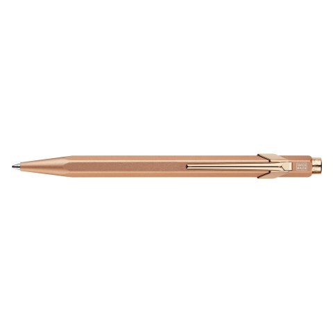 Caran d'Ache Kugelschreiber 849 Stift, Brut Rosefarbener Schaft, mit Metalletui