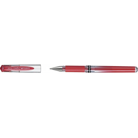 Penna roller a inchiostro gel Uni-ball Signo UM 153 Pin (largo), rosso metallizzato