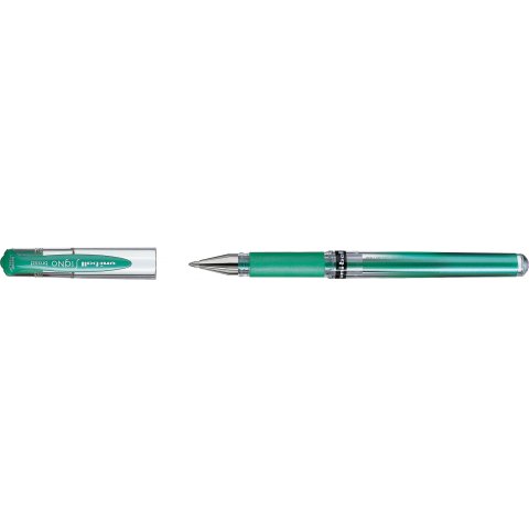 Bolígrafo roller de tinta de gel Uni-ball Signo UM 153 Bolígrafo (ancho), verde metálico