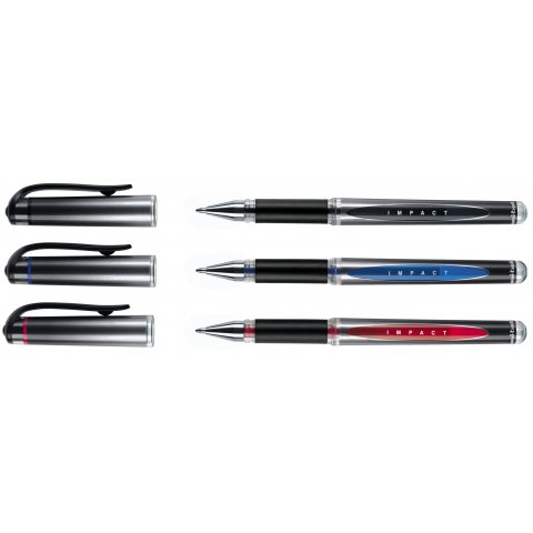 Uni-Ball Gel Impact Tintenroller – 1,0 Mm Strich, Weiße Tinte, Packung Mit 12 Stiften