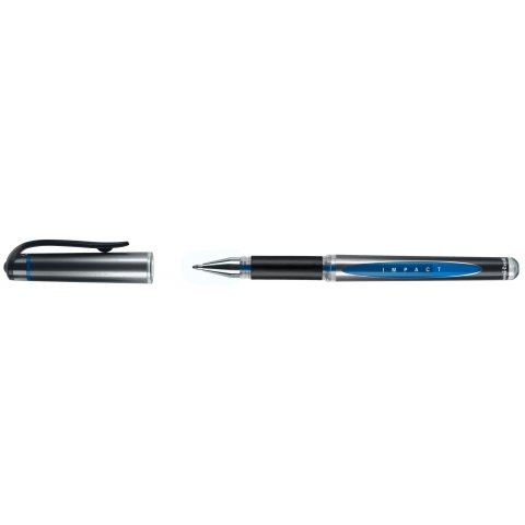 Uni-ball gel rollerball pen Impact UM 153S single pen (broad), blue