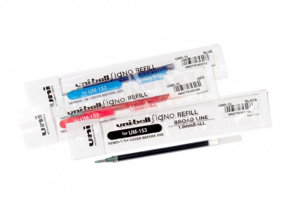 Minen für Uni-ball Gel-Tintenroller Impact UM 153S
