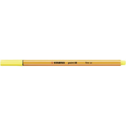 Stabilo Point 88 Pen, lemon yellow (24)