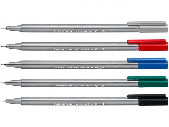 6 STAEDTLER triplus pastel COLOURS Fineliner farbsortiert 0,3 mm Tintenstift