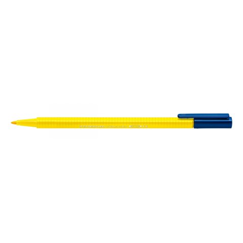 Penne con punta in fibra Staedtler Triplus Color Penna, giallo