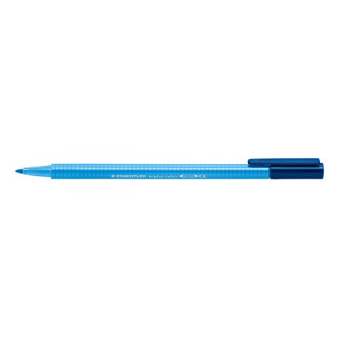 Penne con punta in fibra Staedtler Triplus Color Penna, azzurro