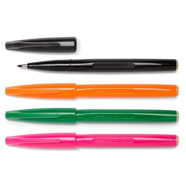 edding marker pen fibre tip 1200 light orange n.16 round tip 0.5mm