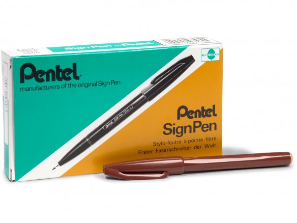 Buy Pentel Sign Pen S520 Pen Brown Online At Modulor Online Shop