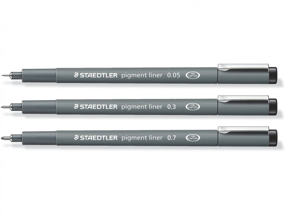 Buy Aristo 0.4mm Pigment Liner 6 Pens, Waterproof Quick Drying