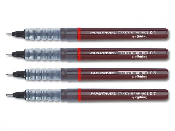 Papermate Tikky Graphic Rotring, fotoresistente