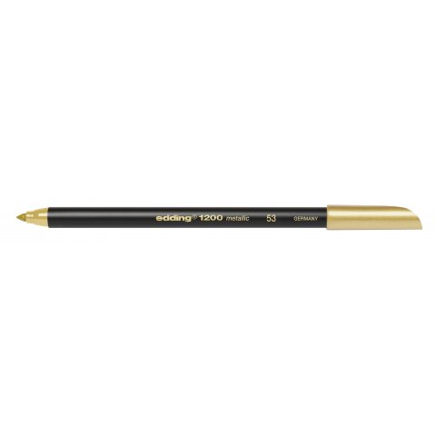 Bolígrafo de color metalizado Edding 1200 Bolígrafo, punta redonda 1-3 mm, dorado (053)