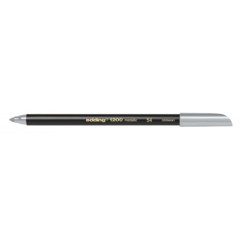 Bolígrafo de color metalizado Edding 1200 Bolígrafo, punta redonda 1-3 mm, plata (054)