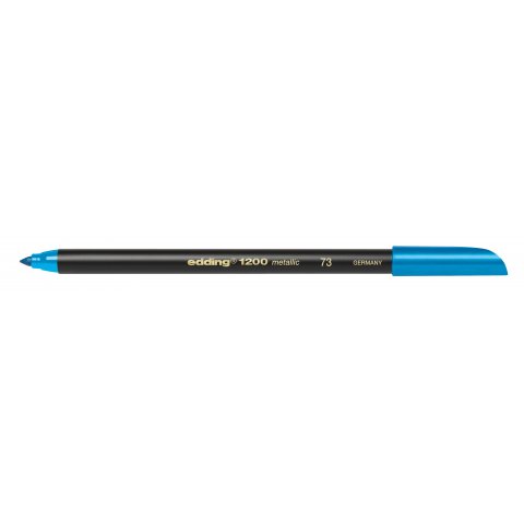 Bolígrafo de color metalizado Edding 1200 Lápiz, punta redonda 1-3 mm, azul metálico (073)
