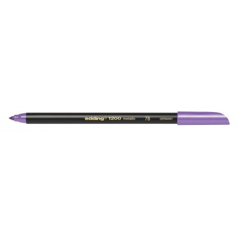 Edding 1200 Metallic Color Pen Stift, Rundspitze 1-3 mm, violettmetallic (078)