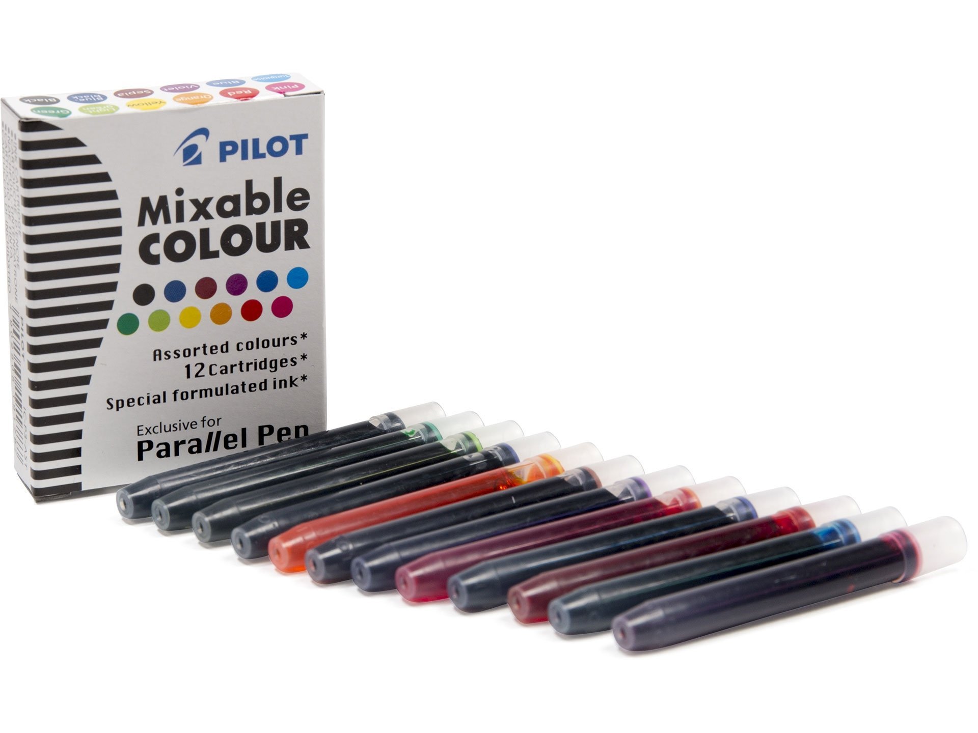 Buy Pilot Parallel Pen Mixable Colour ink cartridges online at Modulor