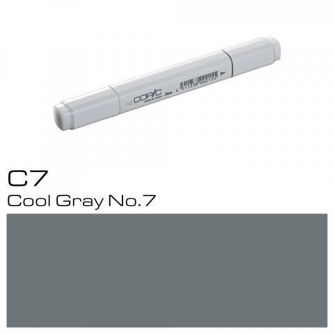 Copic Marker pen, cool grey, C-7