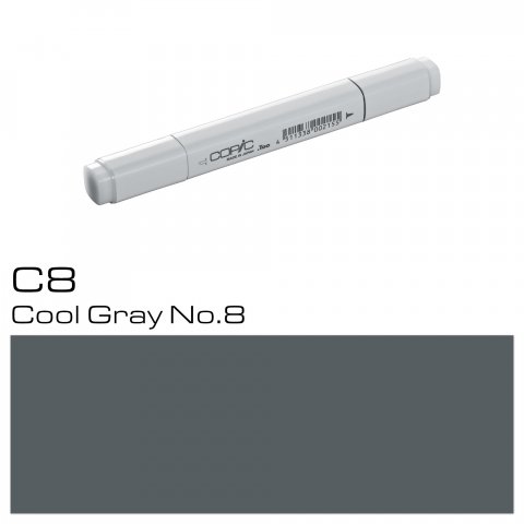 Marcador Copic Bolígrafo, gris frío, C-8