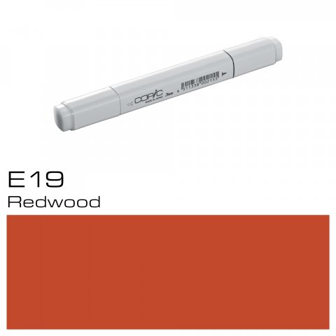 Copic Marker pen, redwood, E-19