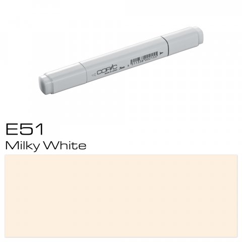 Marcador Copic Bolígrafo, blanco lechoso, E-51
