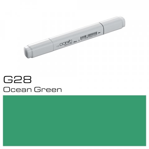 Copic Marker pen, ocean green, G-28