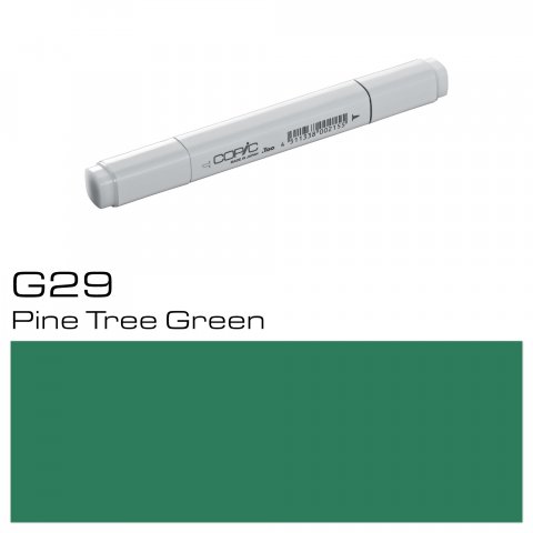 Marcador Copic Bolígrafo, verde pino, G-29
