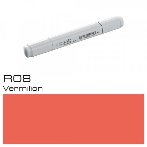 Marcador Copic pen, vermilion, R-08