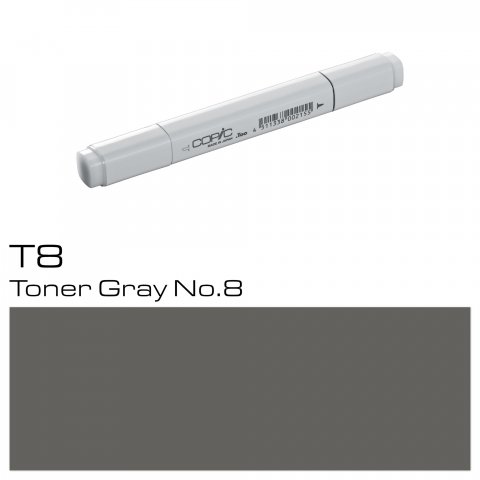 Copic Marker pen, toner grey, T-8